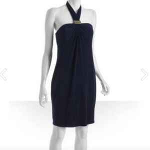 Ann Taylor Matte Jersey Halter Dress